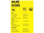 Задний стеклоочиститель Bosch Rear H595