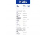 Задний стеклоочиститель Bosch Rear H351